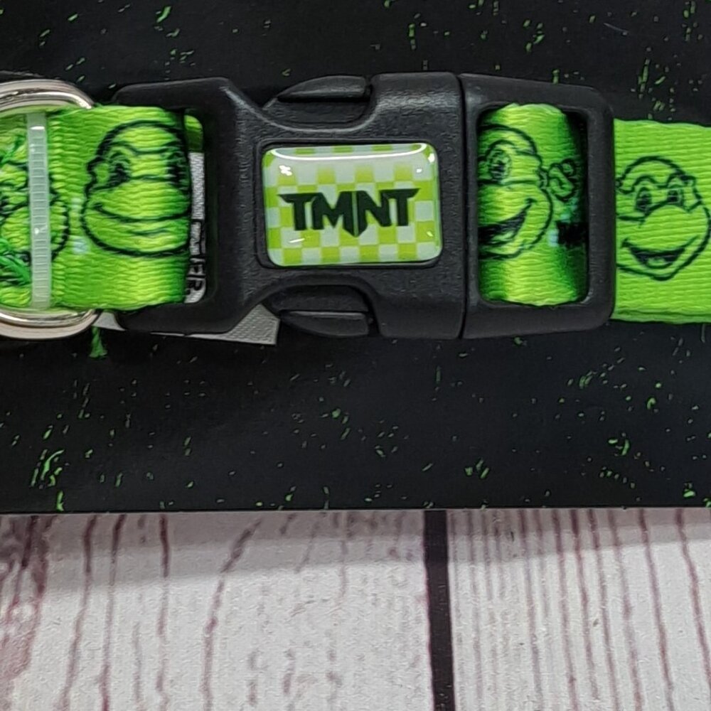 TMNT Teenage Mutant Ninja Turtles All Over Graphics Pet Collar S/M 11"-19" - Picture 3 of 6